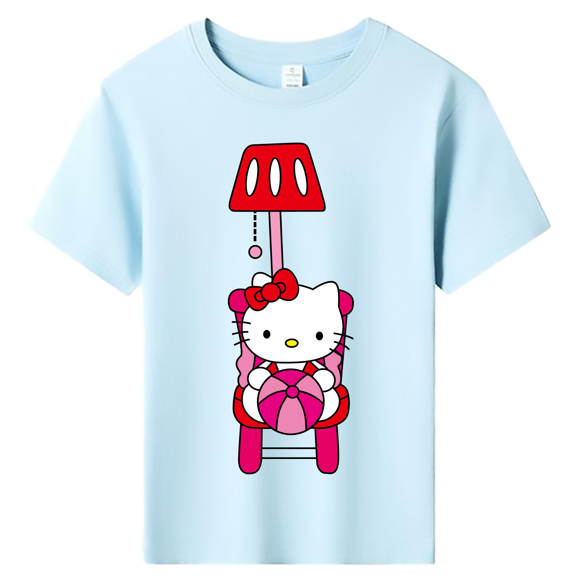 （画像用） Hello Kitty ハローキティ 綿100％キッズTシャツ（フロントプリント）